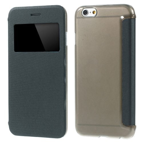 Mw mw funda tipo libro ventana vista gris para iphone 6