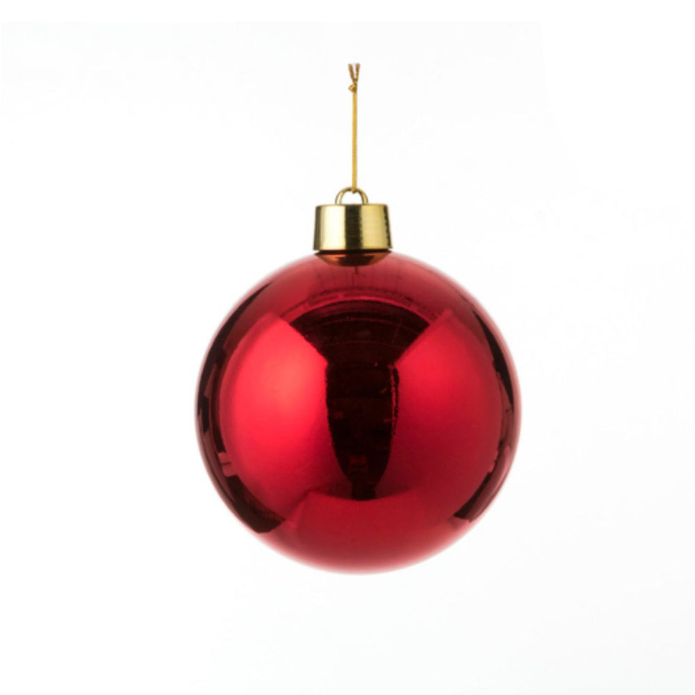 Maison des saisons House of Seasons Ball de Noël plastique rouge d20 cm