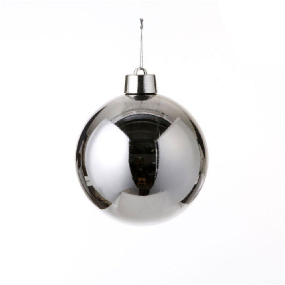 House of Seasons Ball de Noël Silver Plastic D20 cm