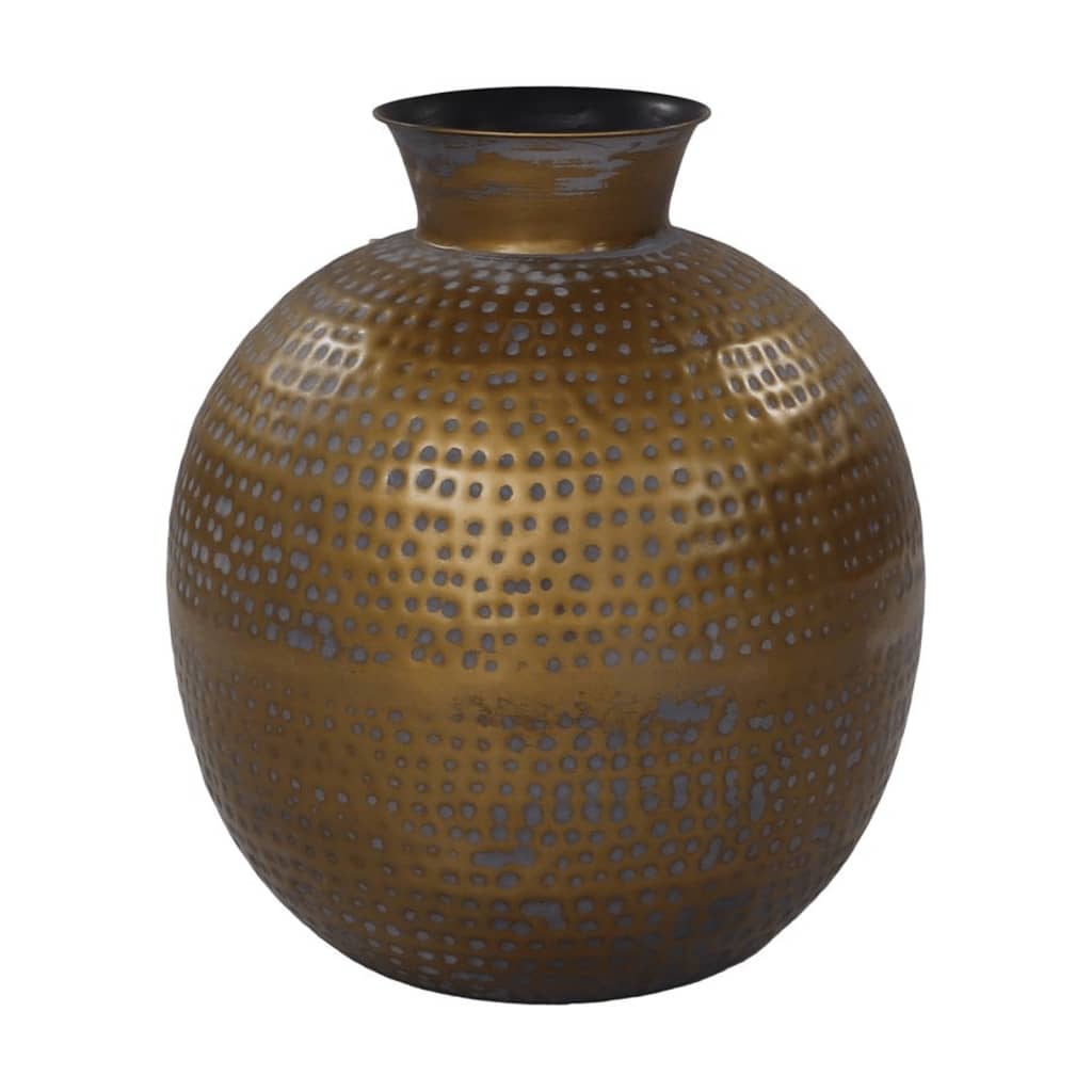 Hsm collection hsm collection vase padua large 40x45 cm gold and gray