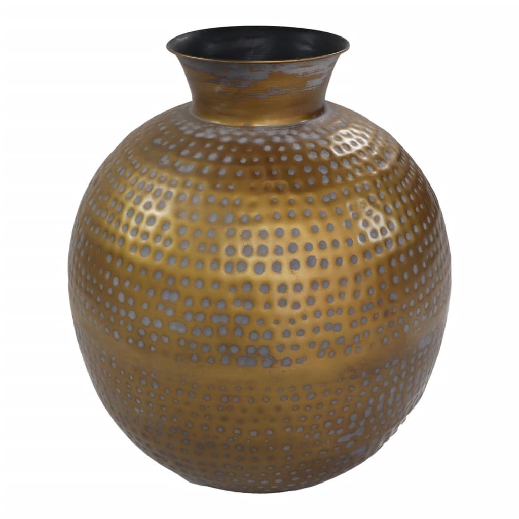 Hsm collection hsm collection vase padua large 40x45 cm gold and gray