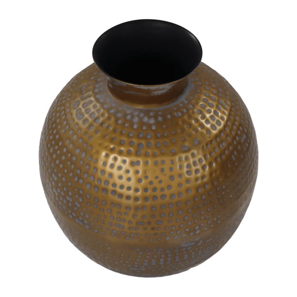 Hsm collection hsm collection vase padua large 40x45 cm gold and gray