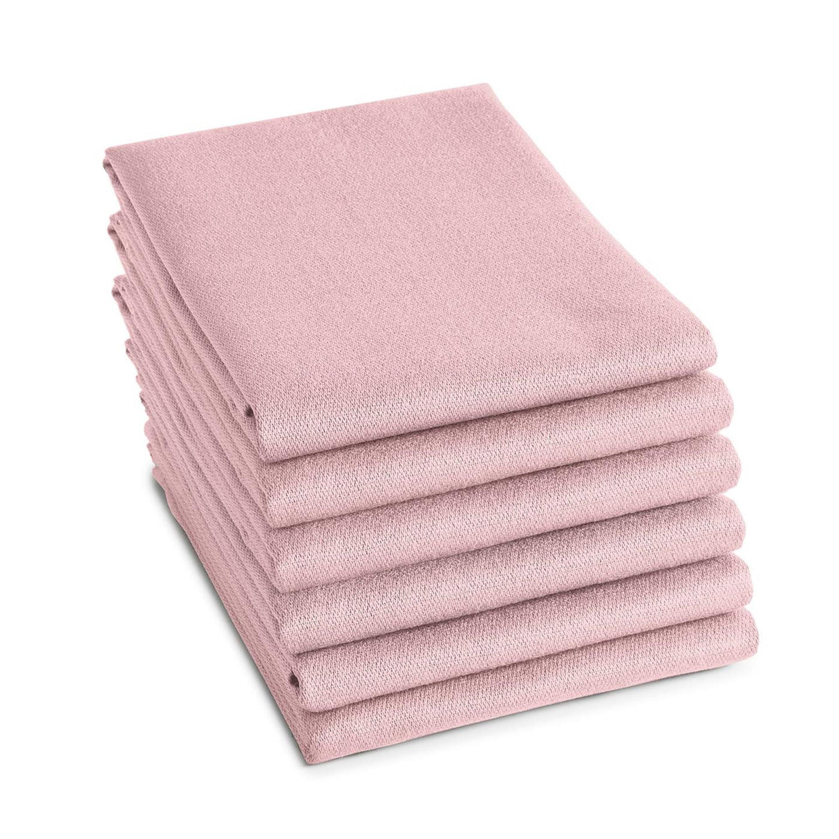 Ddddd tea towel logo pastel pink 6 pcs