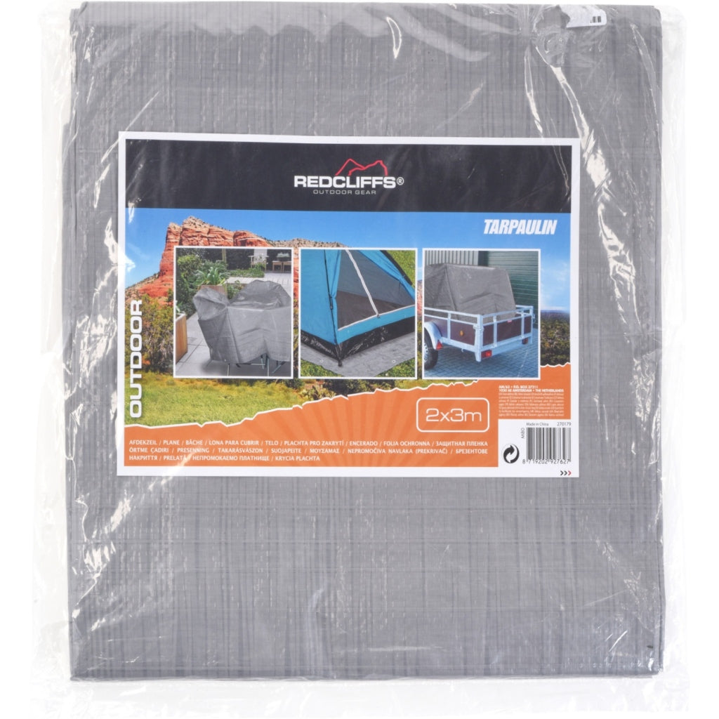 Bâche Redcliffs 200x300 cm gris