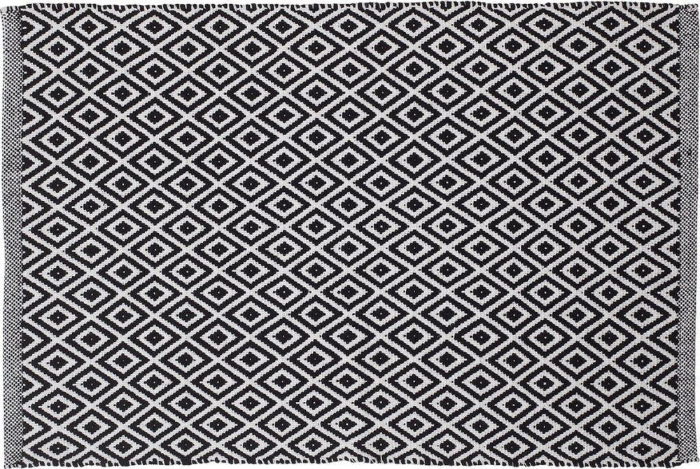 Guarnizione tralickmatkmat badmat 60x9 cm di cotone nero