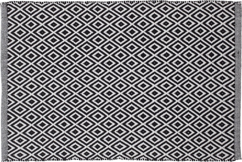 Guarnizione tralickmatkmat badmat 60x9 cm di cotone nero