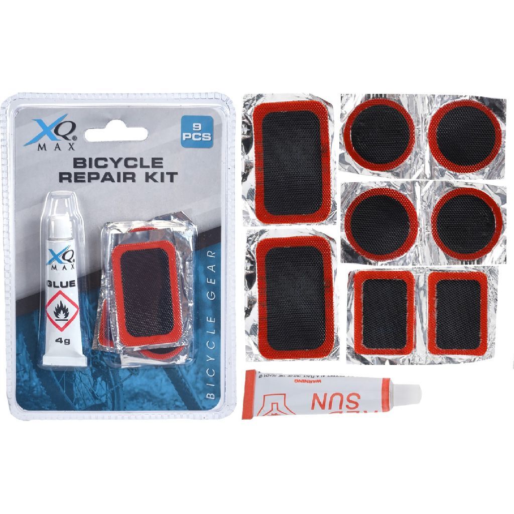 Set di riparazione per biciclette Xq Max, 9 pezzi