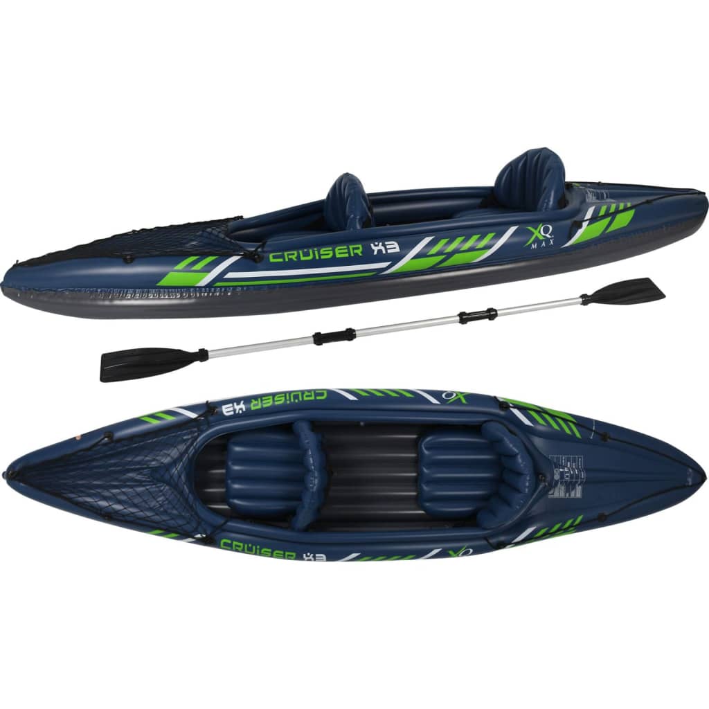 XQ Max Kayak Cruiser x3 342x76x32 cm azul y verde