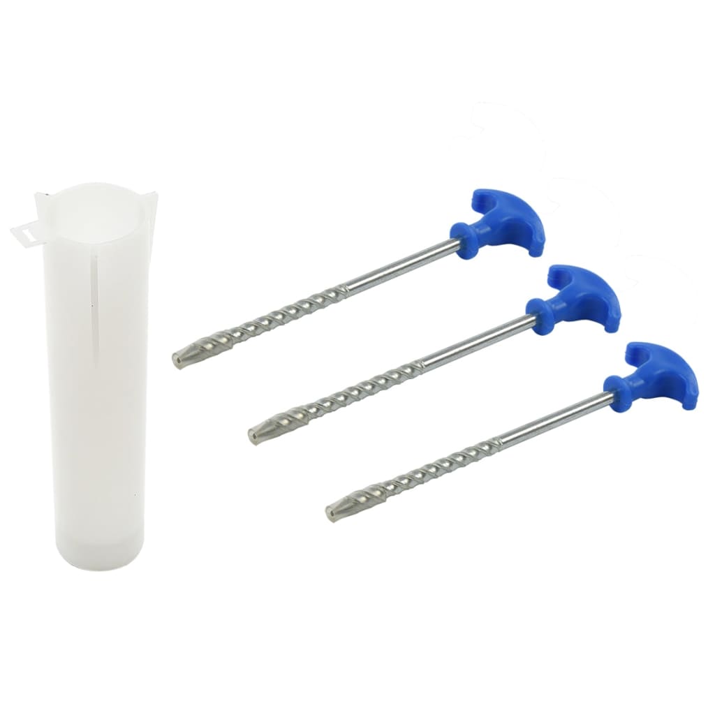 Proplus rotary clothes dryer with metal base, gray