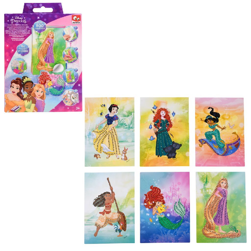 Disney Princess Diamond Painting Stickers Making