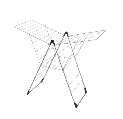 Tomado-metaltex vento 25 stendino 133x109x58 cm argento lunghezza asciugatura 25m