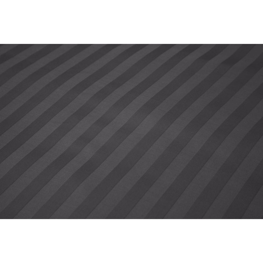 Ten CATE Cotton Satin Lits-Jumeaux Duvet Cover Stripe 240x200 220 cm Antracite
