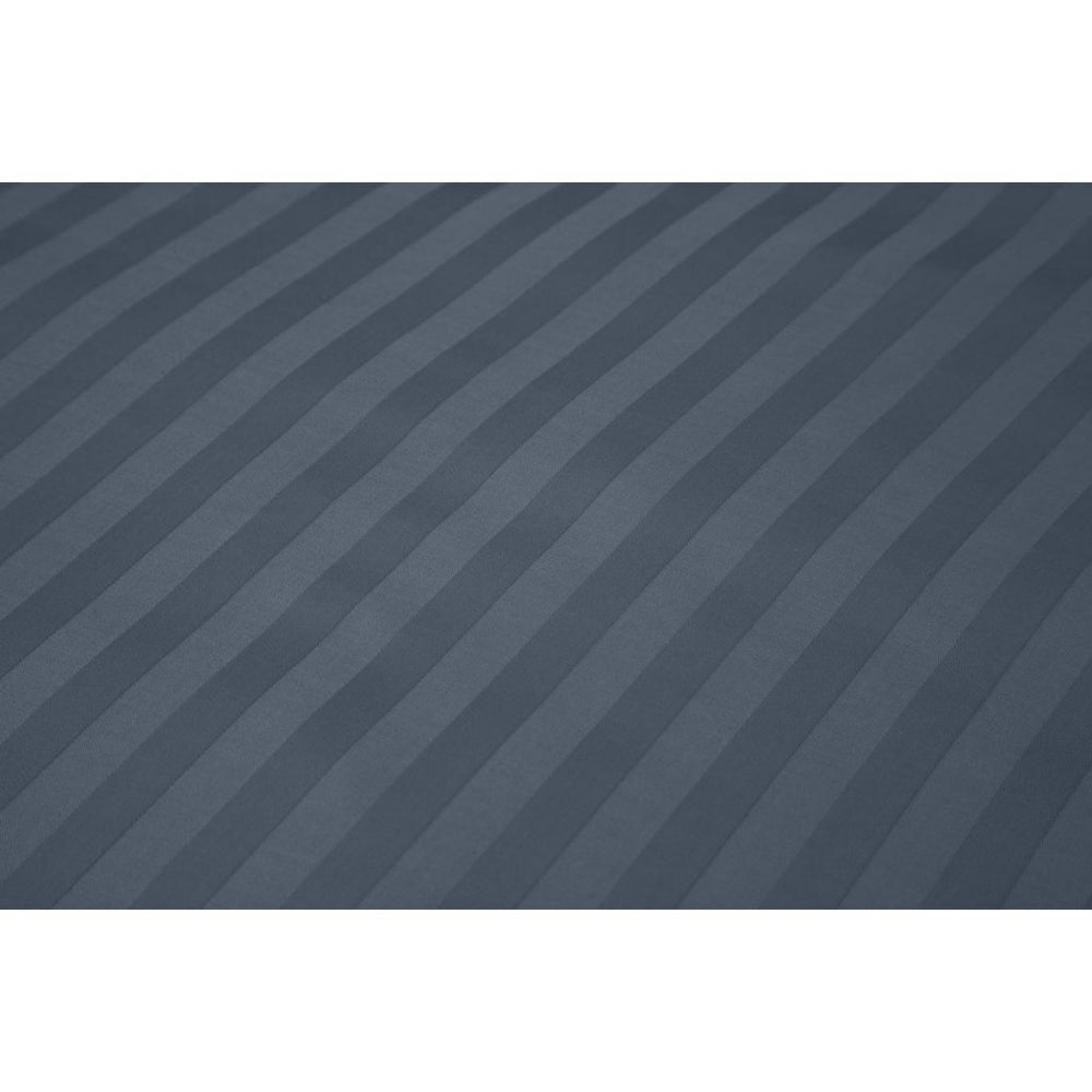 Dieci Coperoncini di copertura del piumino singolo in raso di cotone Cate 140x200 220 cm blu scuro
