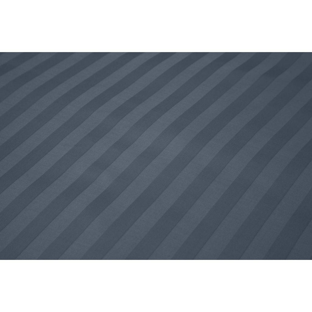 Dieci Coperoncini di copertura del piumino singolo in raso di cotone Cate 140x200 220 cm blu scuro