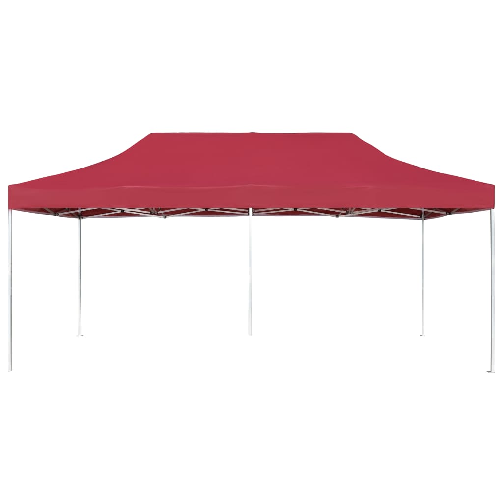 Vidaxl PartyTent Profesionalmente Plegable 6x3 M Rood de vino de aluminio