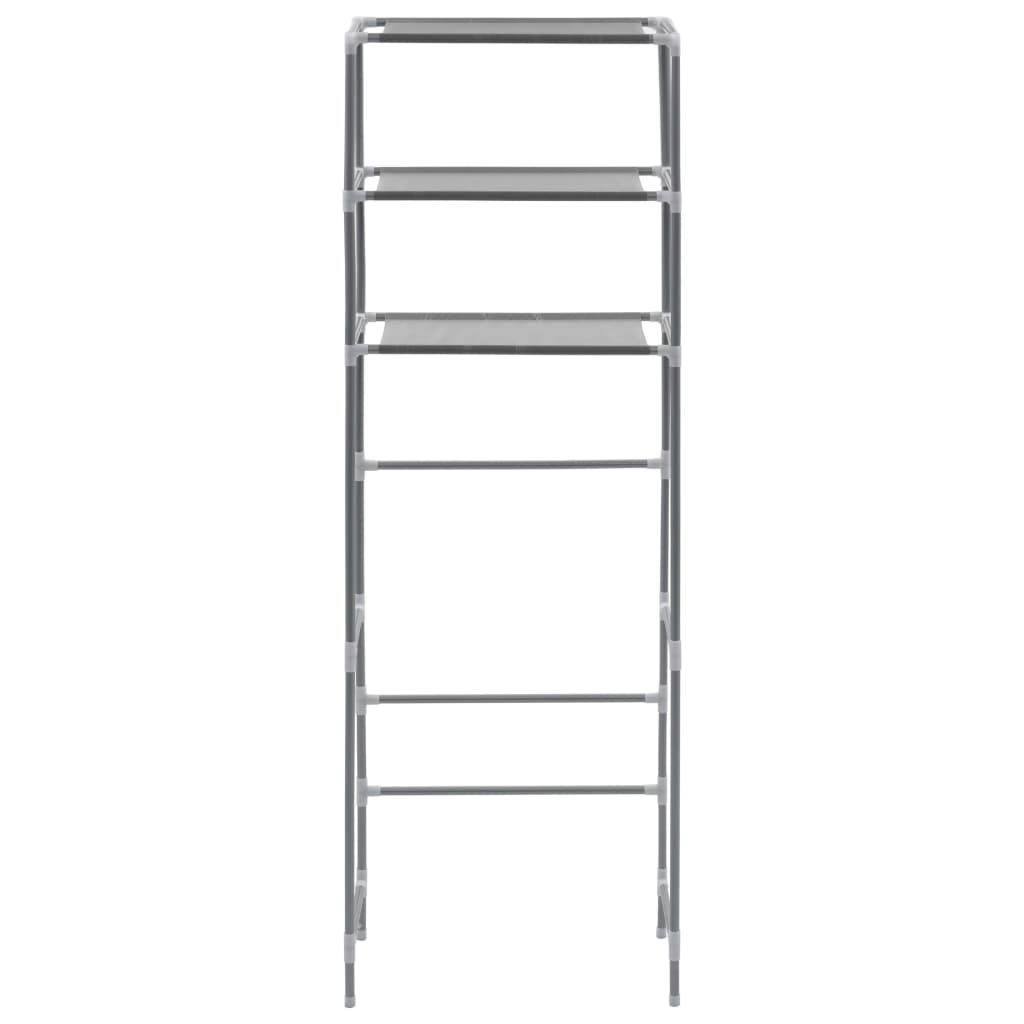 Vidaxl 3-Tier Toilet Shelf, 53x28x169 cm, Silver