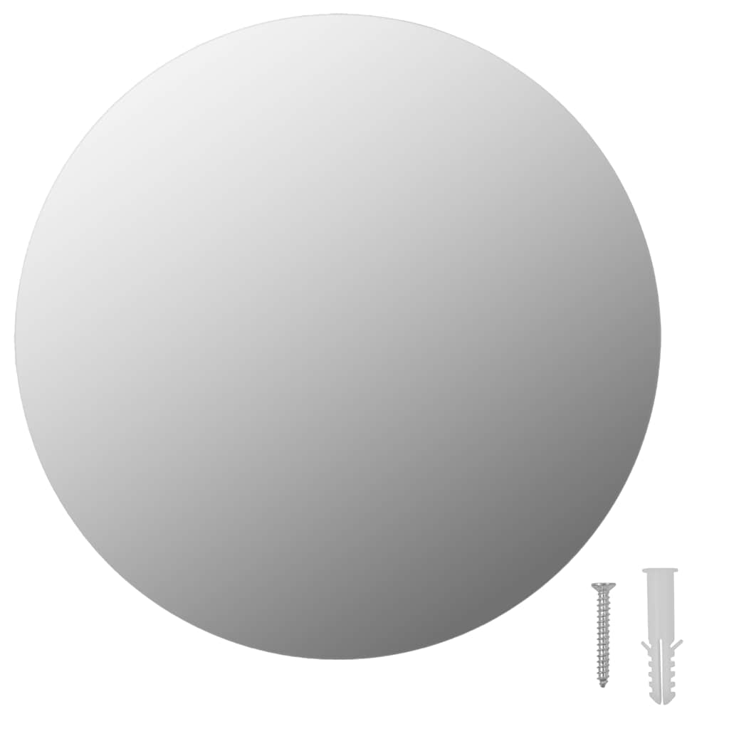 Vidaxl round frameless mirror 30 cm glass