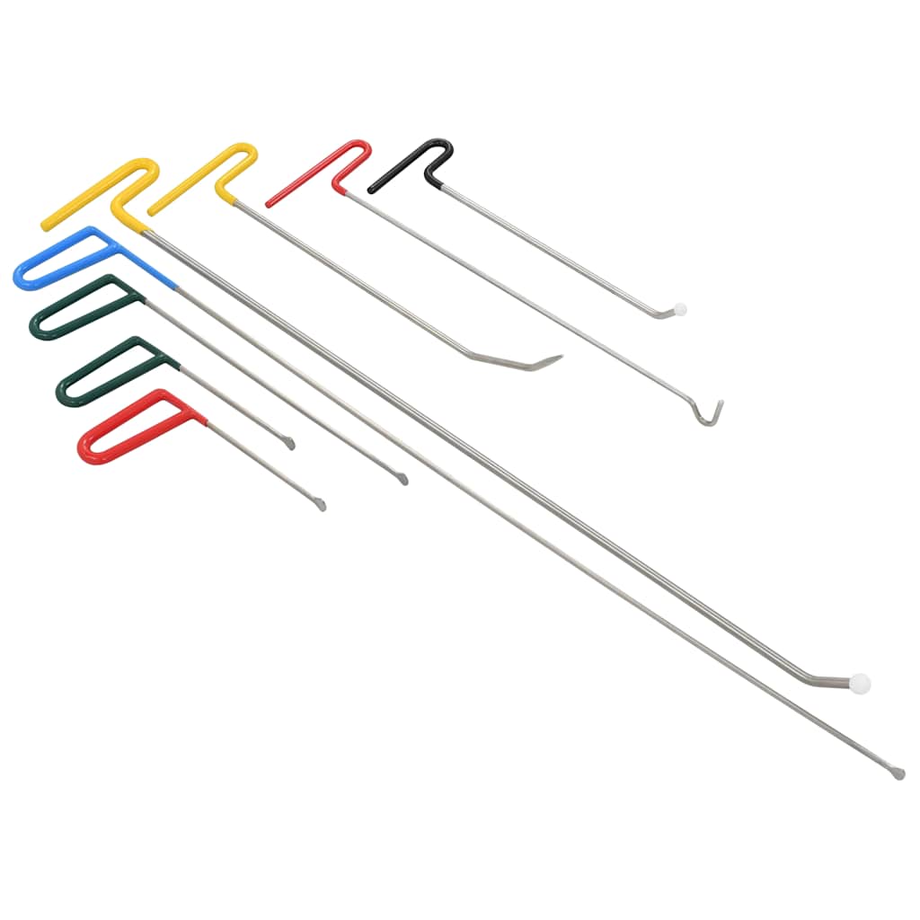 Vidaxl 8-Piece Paintless Dent Puller Kit Stainless Steel