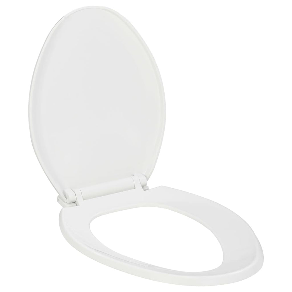 Vidaxl Toilettensitz Soft-Close mit Schnellveröffentlichungsdesign Weiß