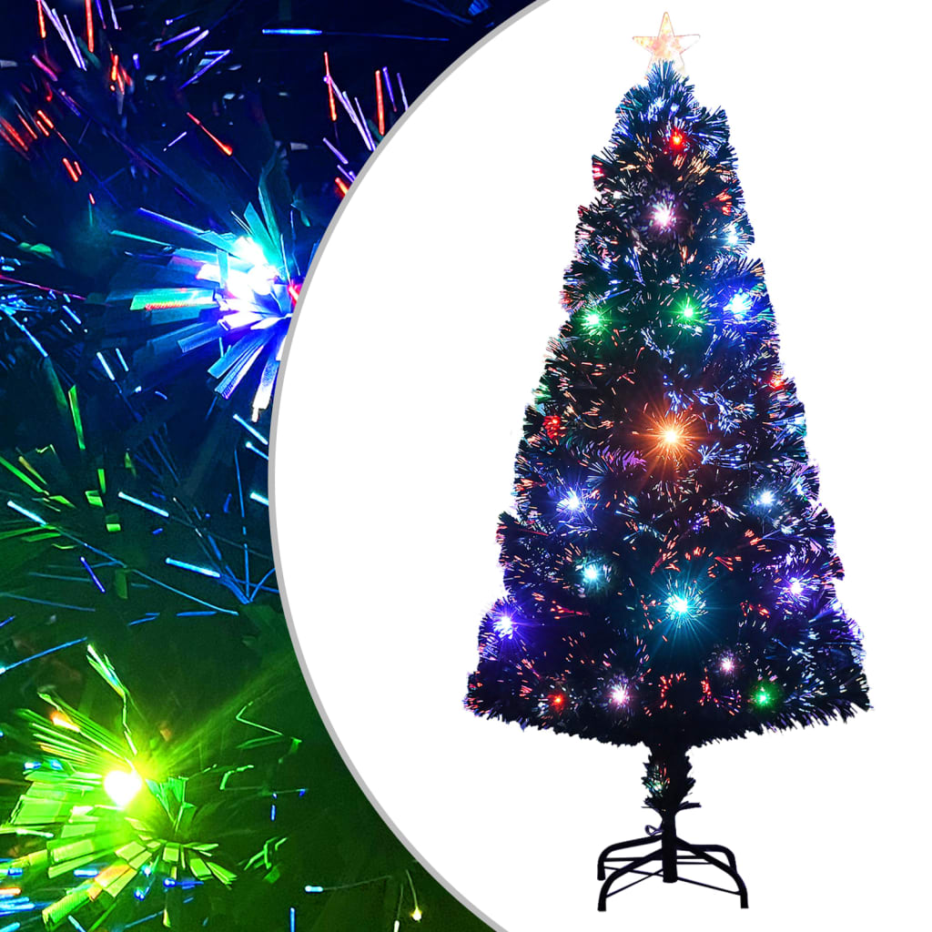 VidaXL Christmas tree with LED and stand 120 cm fiberglass