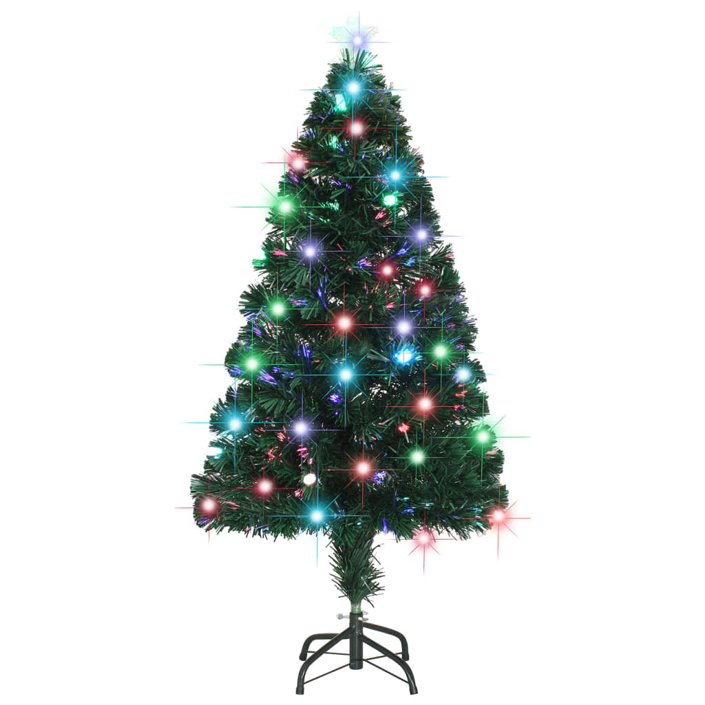 VidaXL Christmas tree with LED and stand 120 cm fiberglass