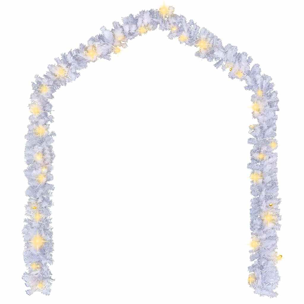 Vidaxl Garland de Noël avec des lumières LED 10 m blanc