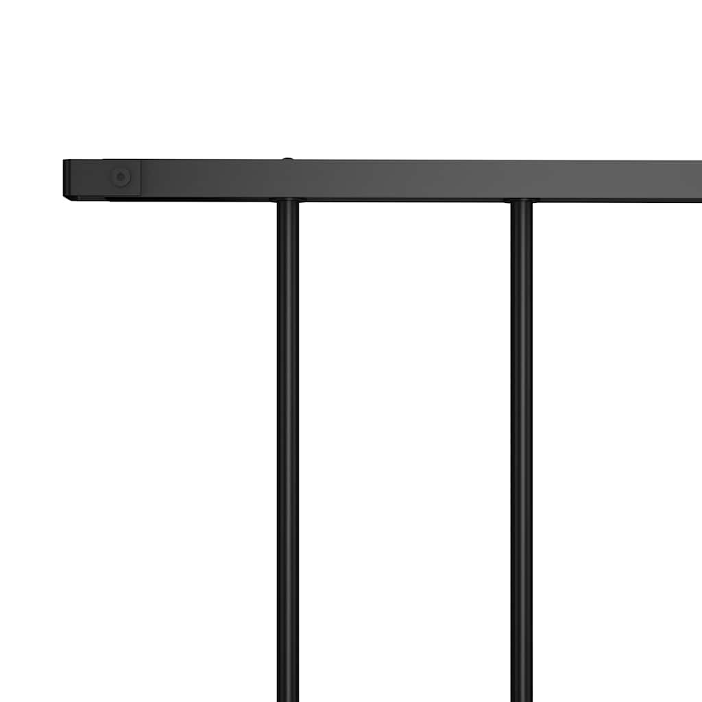 VIDAXL Zaunpanel Pulver -Stahl 1,7x1 m schwarz