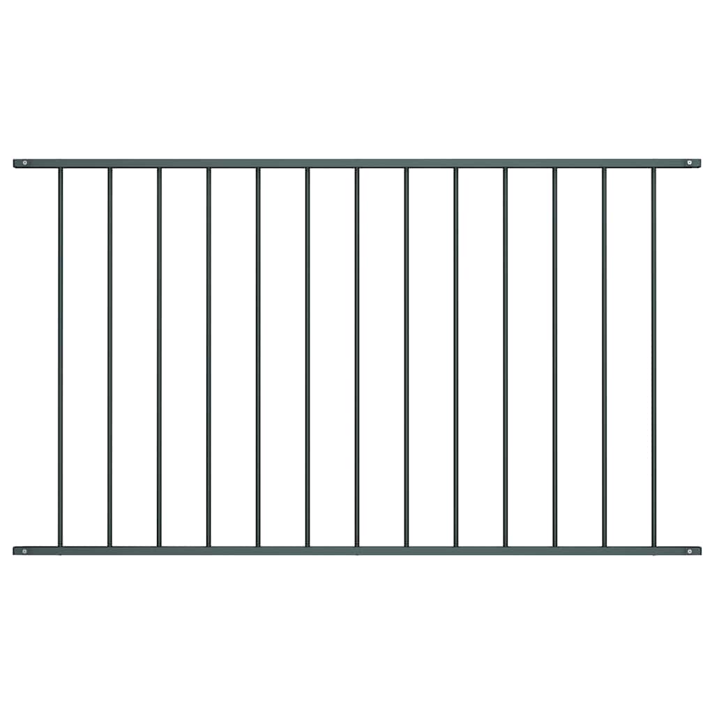 VIDAXL Zaunpaneelpulver -Stahl 1,7x1 m Anthrazit
