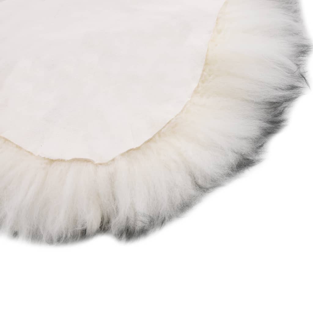 Vidaxl rug 60x180 cm sheepskin mottled dark gray