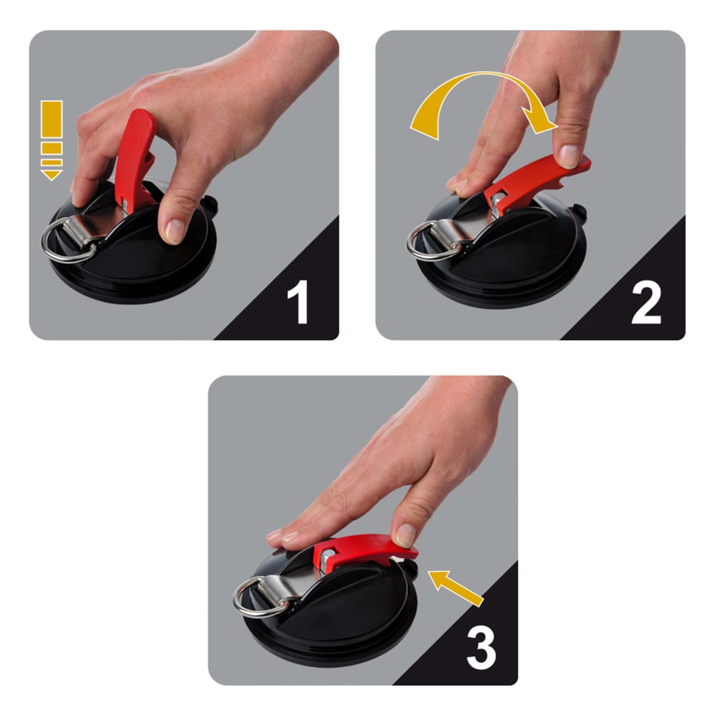 Prophlus 2 St. Saugnapfbecher-Bestätigungen mit Ringen und 4 S-Hooks