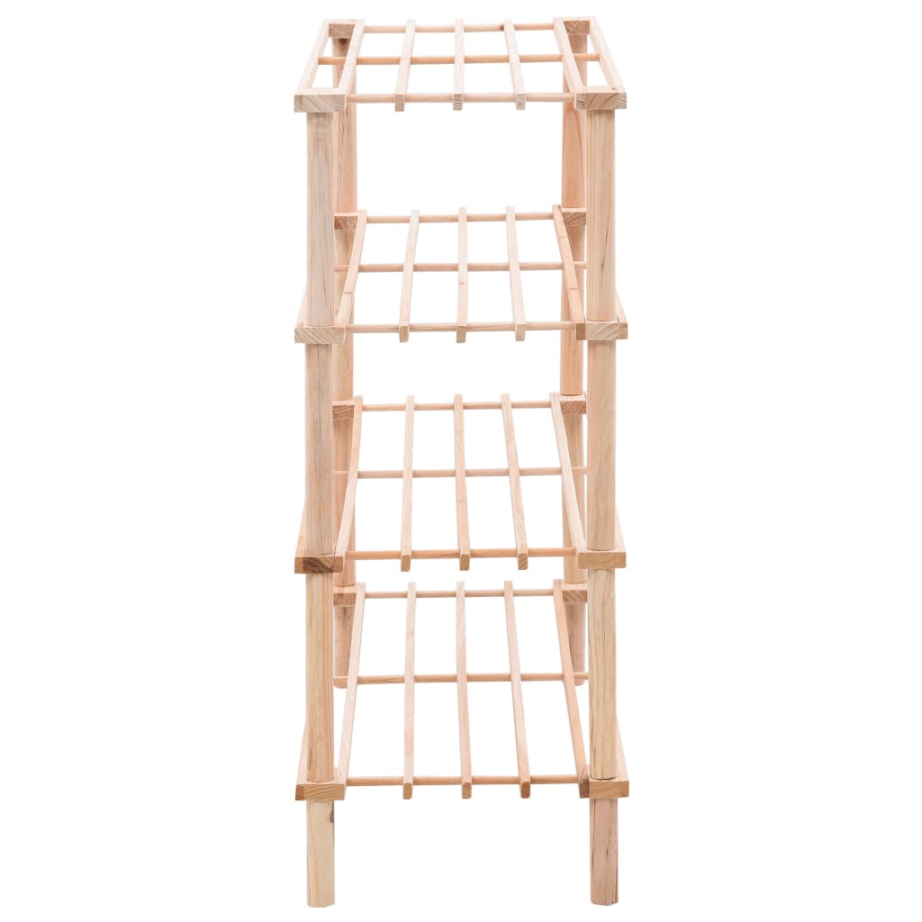 Vidaxl shoe rack 4-tier solid pine wood
