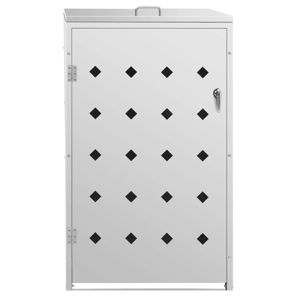 Vidaxl container storage single 240 l stainless steel