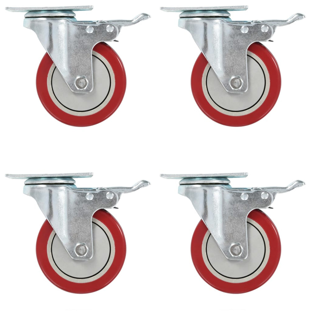 Rodízios VidaXL 12 peças 100 mm
