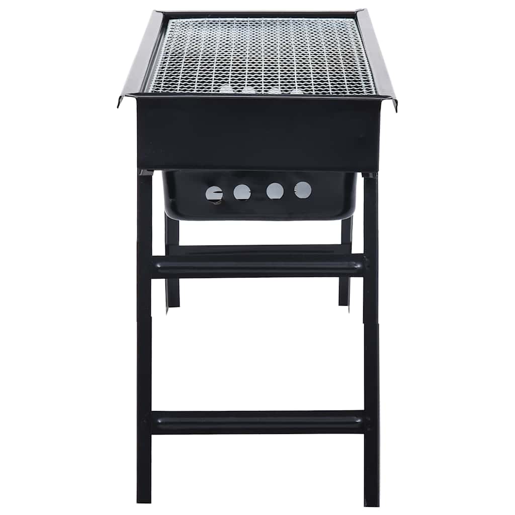 Vidaxl Campingbarbecue portatile 60x22.5x33 cm inossidabile