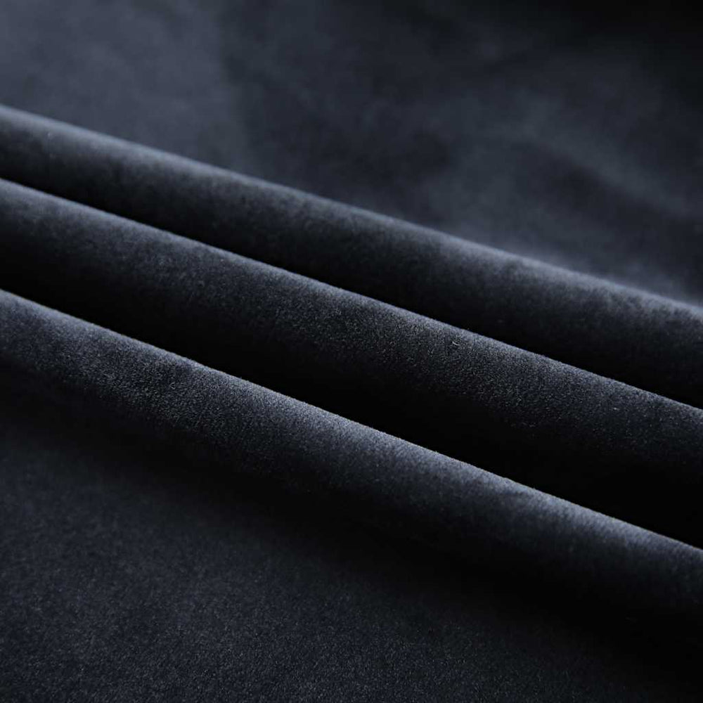 Vidaxl curtains blackout 2 pcs with hooks 140x225 cm velvet black