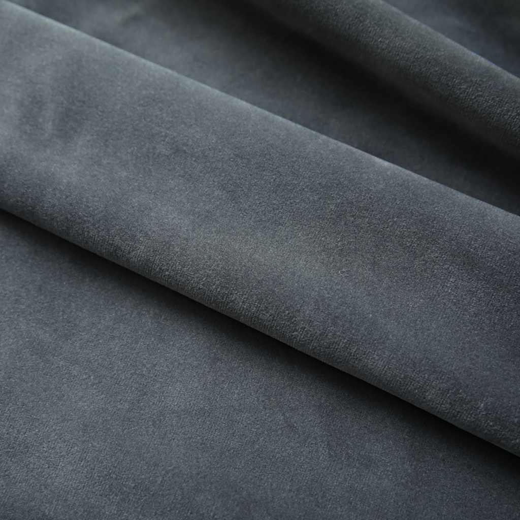 Vidaxl curtains blackout 2 pcs with hooks 140x245 cm velvet anthracite
