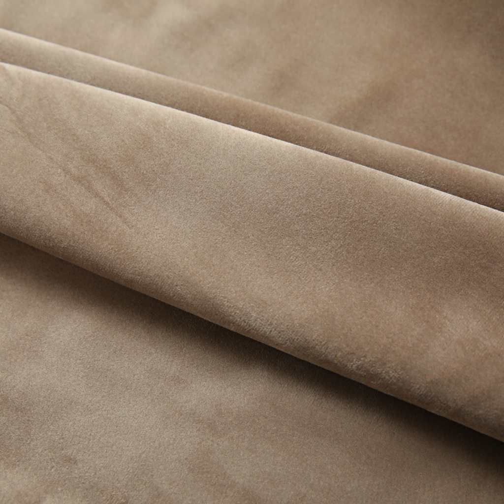 Vidaxl curtains blackout 2 pcs with hooks 140x225 cm velvet beige