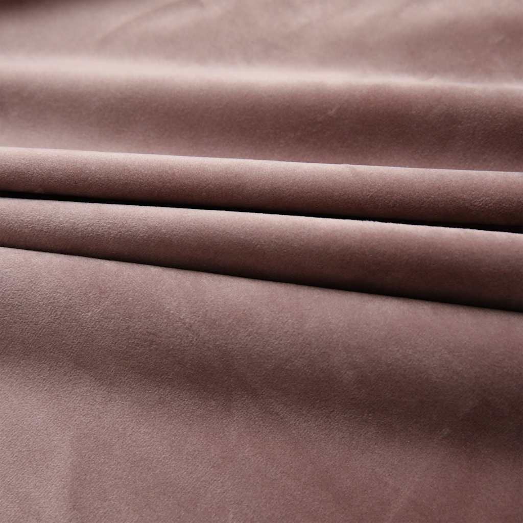 Vidaxl blackout curtains 2 pcs with hooks 140x245 cm velvet pink