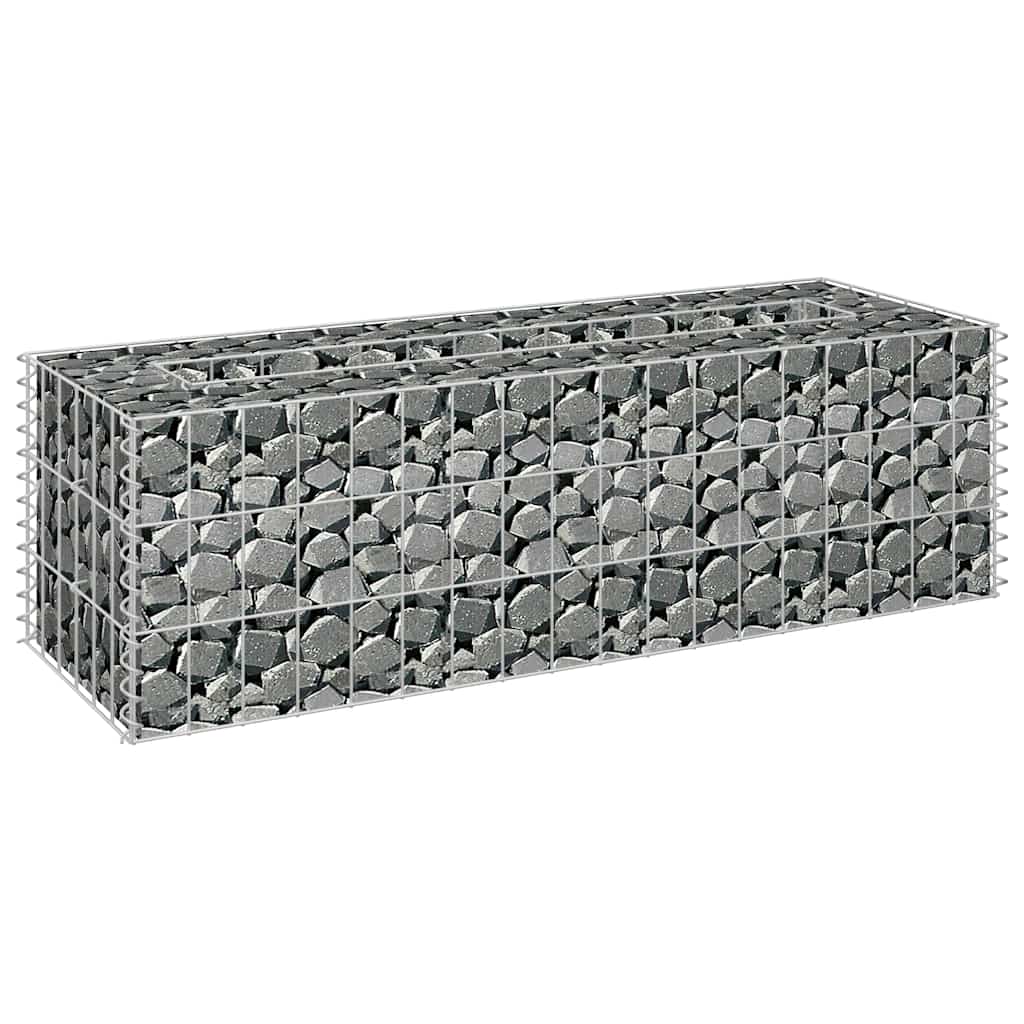 Vidaxl raised gabion planter 90x30x30 cm galvanized steel