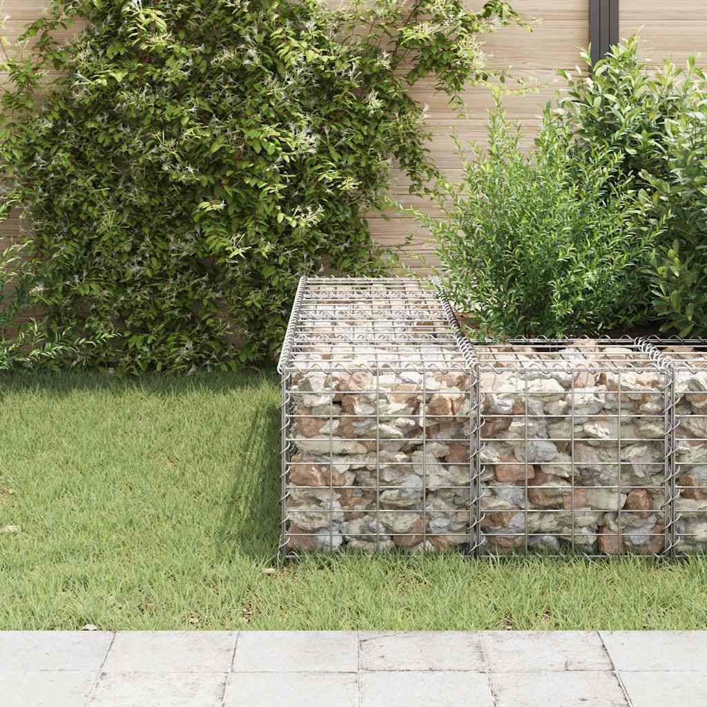 Vidaxl Gabion Fiorter Cubo rialzato 40x40x40 cm Filo acciaio