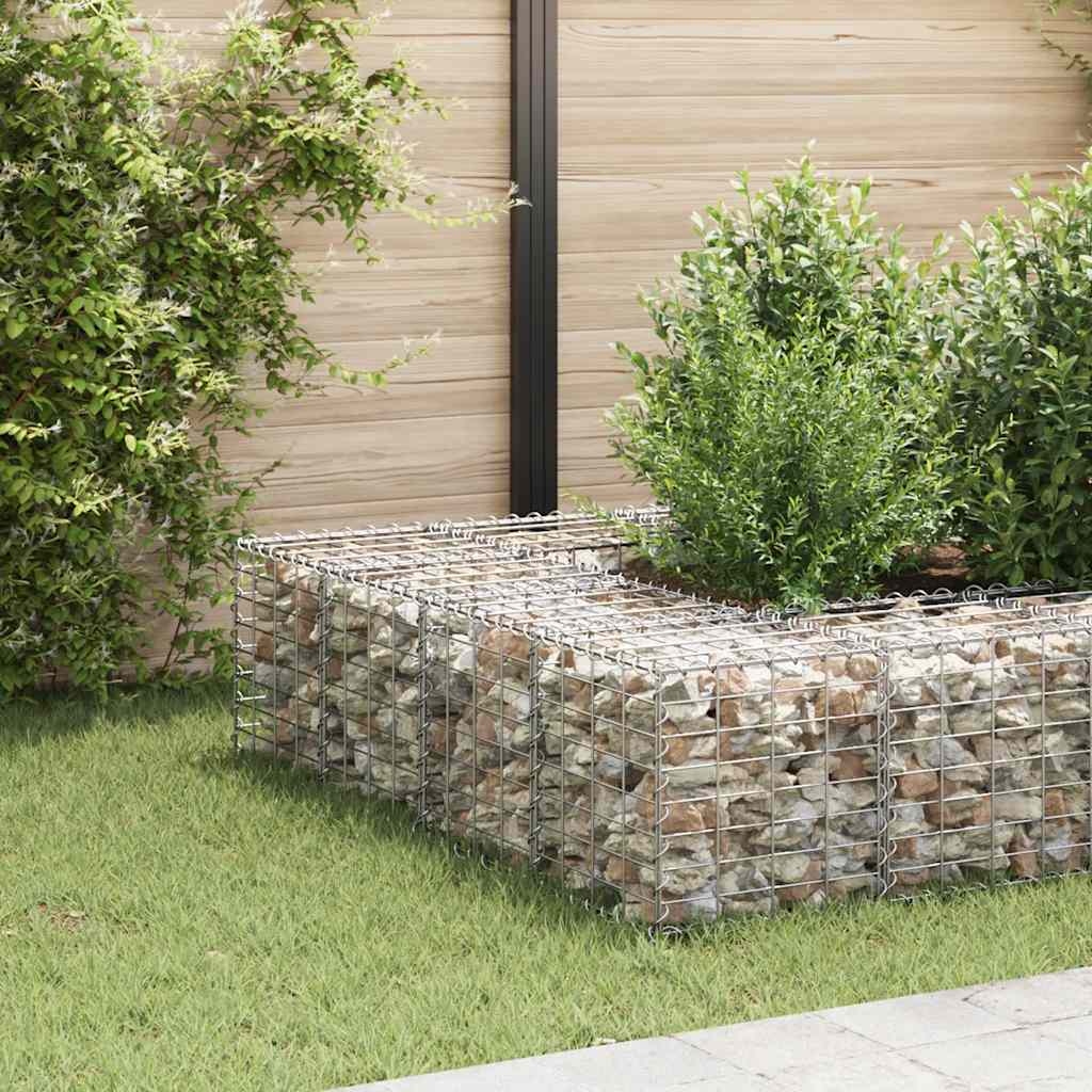 Vidaxl Gabion Fiorter Cubo rialzato 40x40x40 cm Filo acciaio