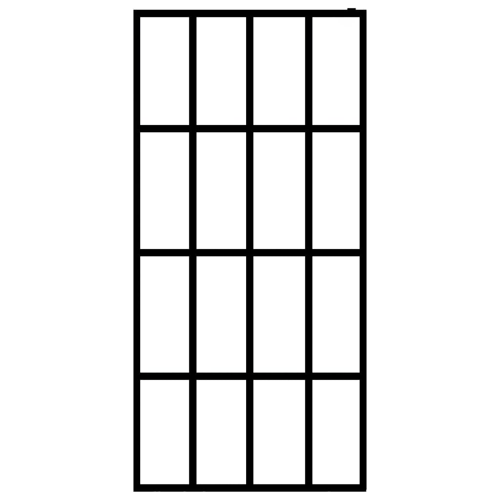 Vidaxl Walk -in shower wall 80x195 cm Mat Temperated Glass