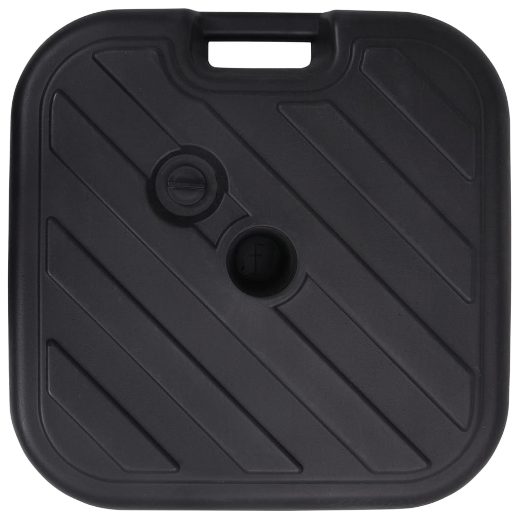 Vidaxl parasolfod fyldt med sandvand 24 l sort