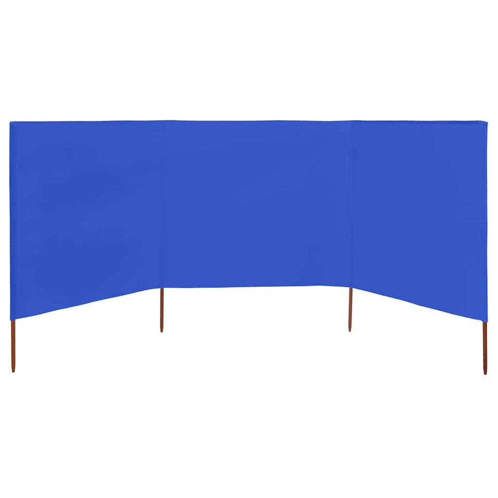 Parabrisas Vidaxl 3 paneles 400x120 cm tela azul azul