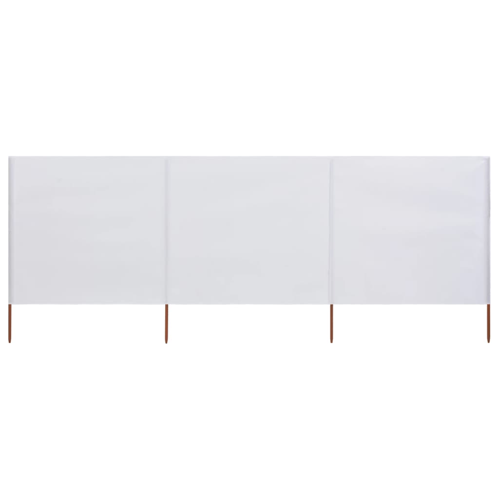 Vidaxl Windshield 3 painéis 400x160 cm de tecido branco