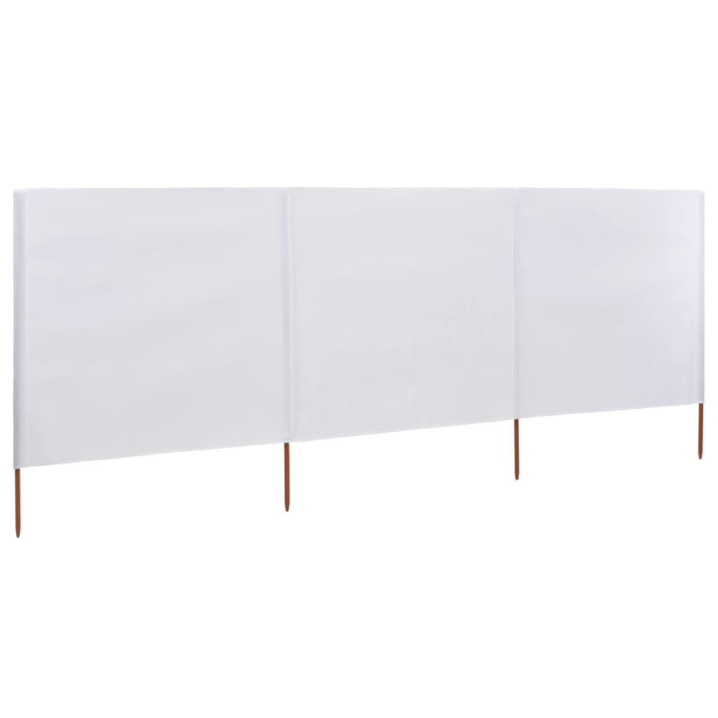 Vidaxl Windshield 3 painéis 400x160 cm de tecido branco