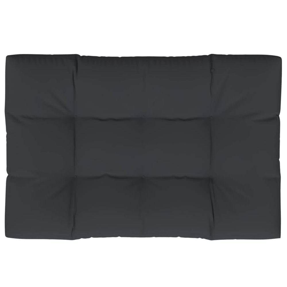 Vidaxl Pallet Cushion 120x80x12 cm tyg svart