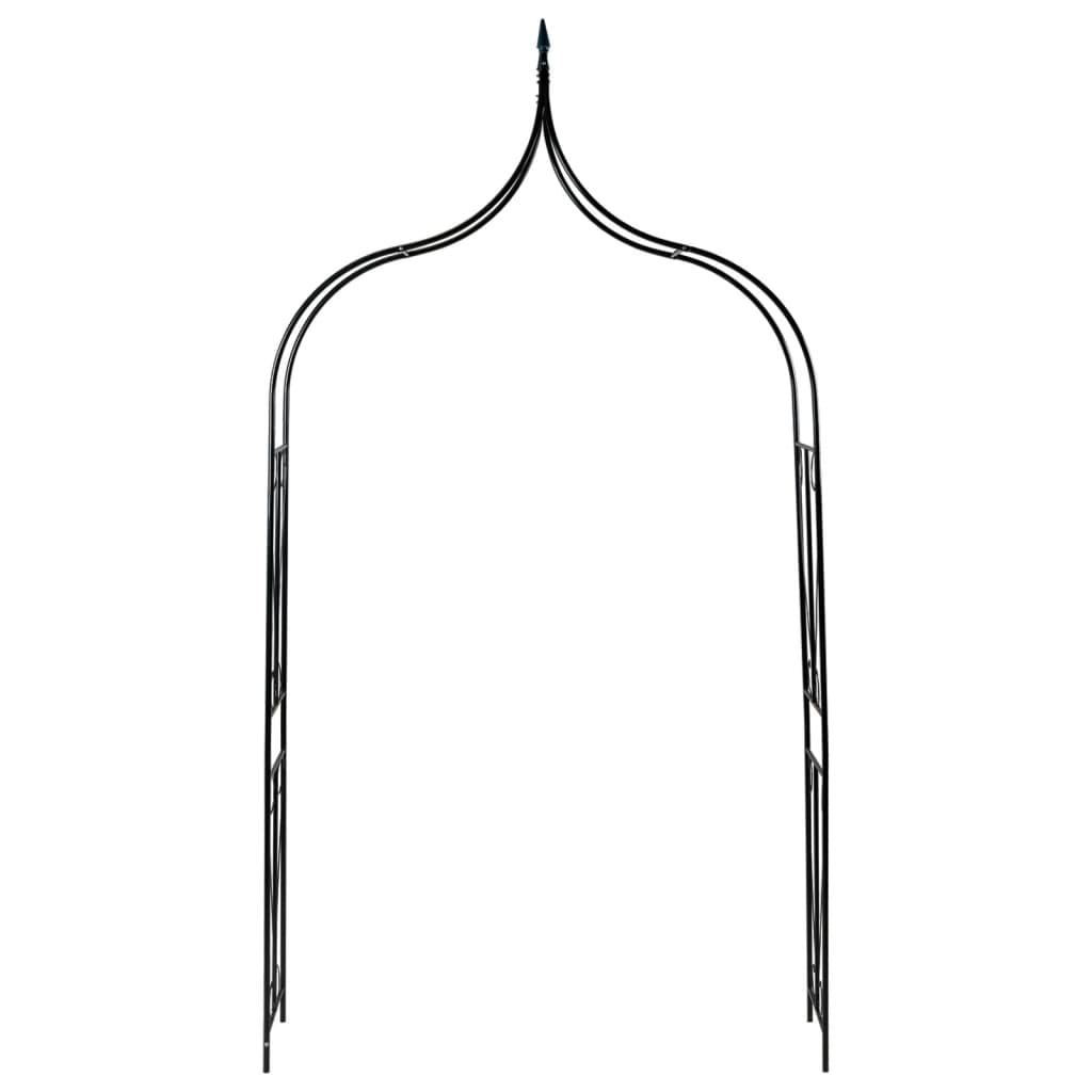 Vidaxl Gartenbogen 142x37x275 cm Eisen dunkelgrün