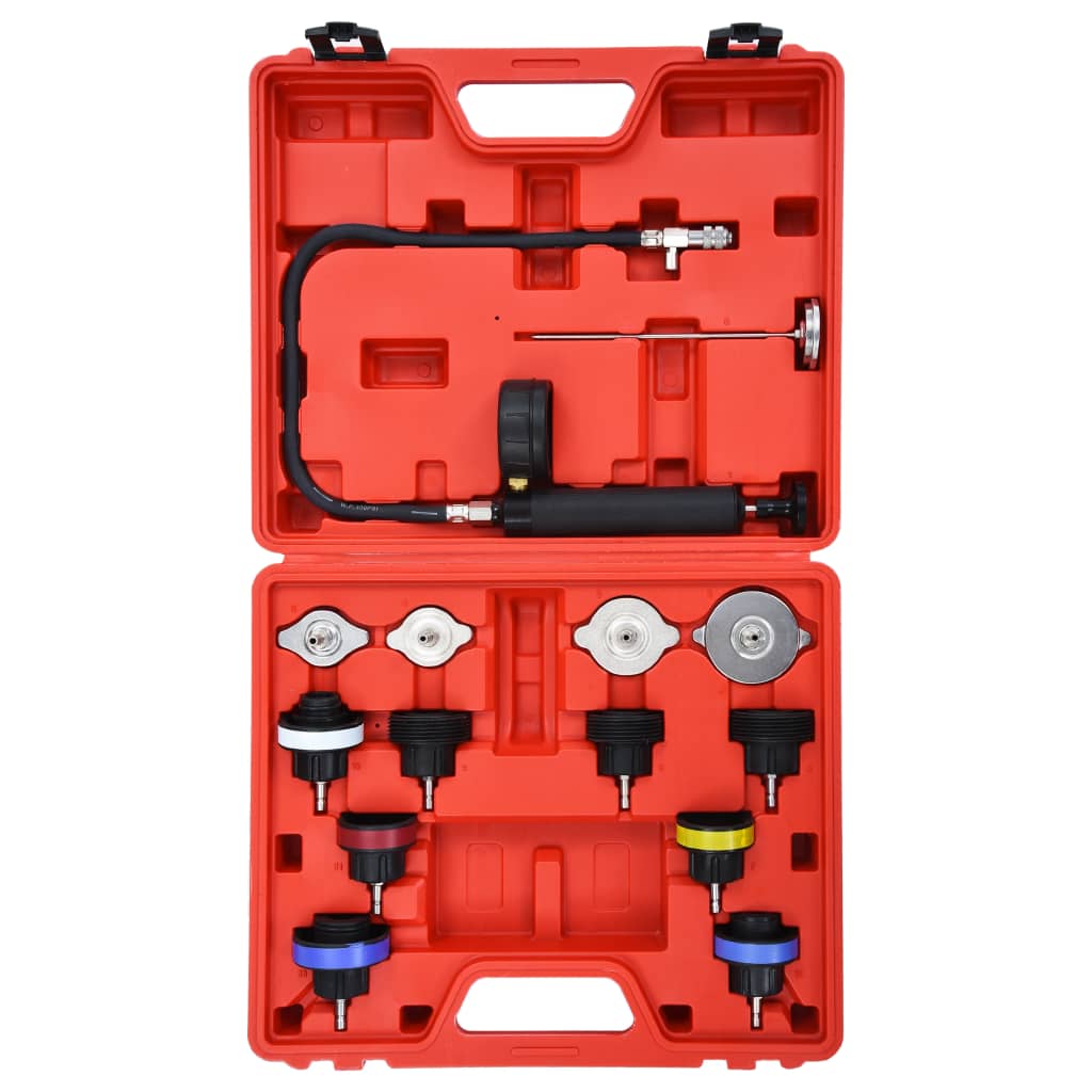 Vidaxl 14-Piece Cooling System and Radiator Pressure Tester Set