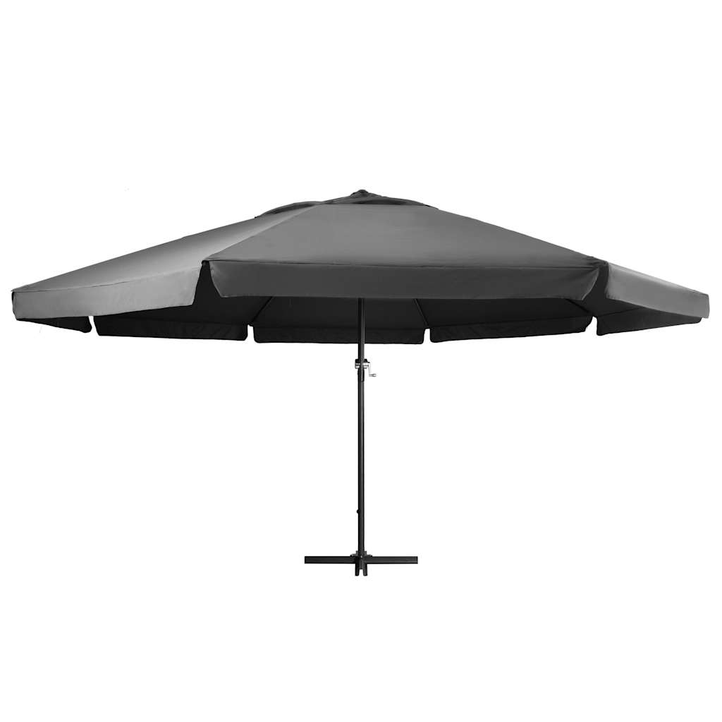 Vidaxl Parasol com pólo de alumínio 600 cm -colorido